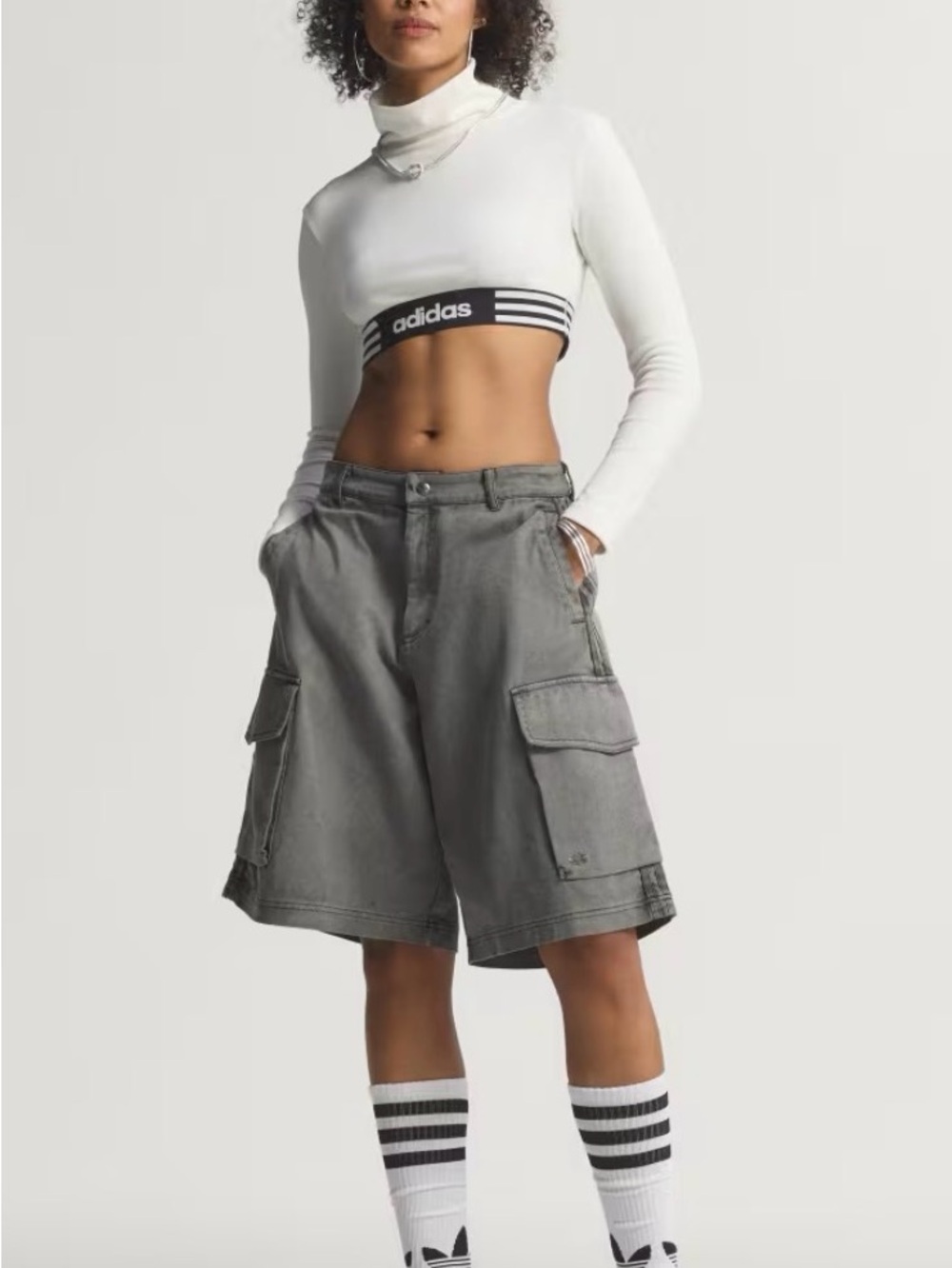 Adidas Women's Winterized LS Cropped Tee